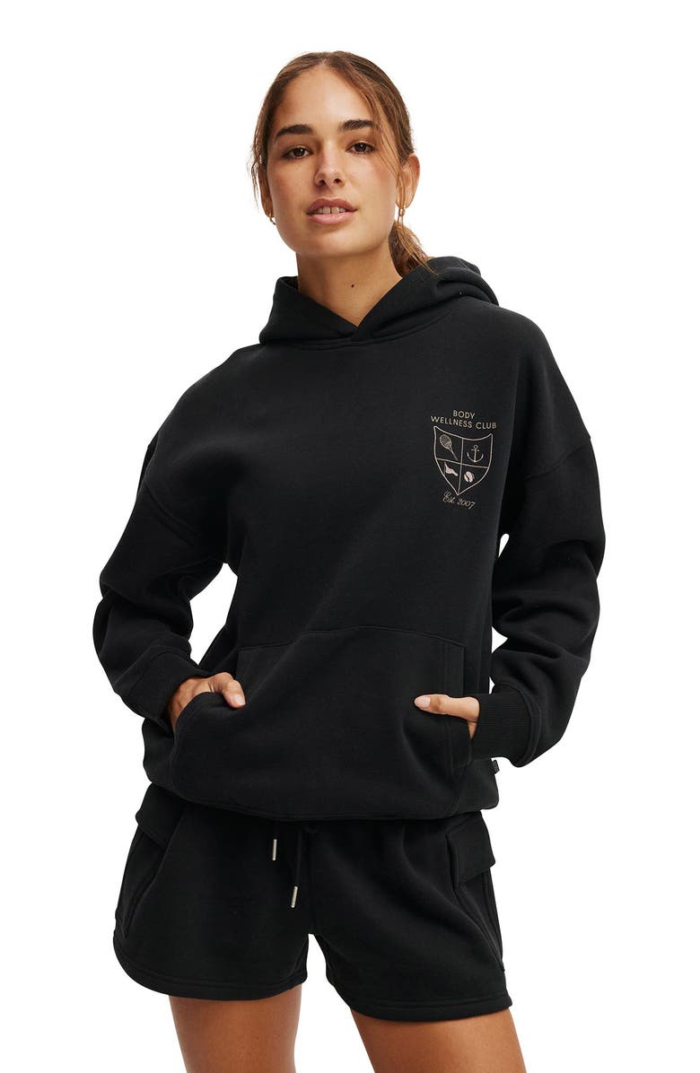 COTTON ON BODY Women's Active Plush Premium Graphic Hoodie, Main, color,