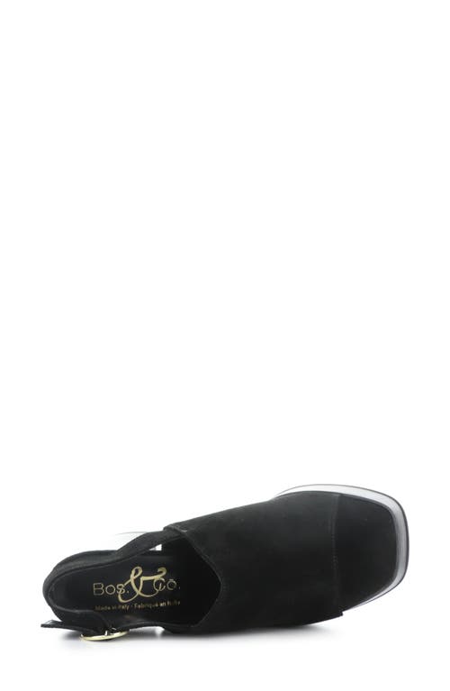 Bos. & Co. Farin Slingback Platform Sandal In Black