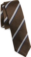 Thom Browne Classic Shadow Stripe Silk Tie