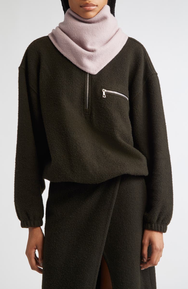 RIER Losange Wool Scarf, Alternate, color, Myrte Fleece