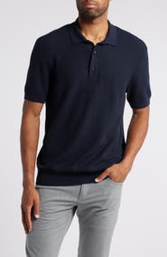 BOSS Daremo Cotton Blend Polo Sweater