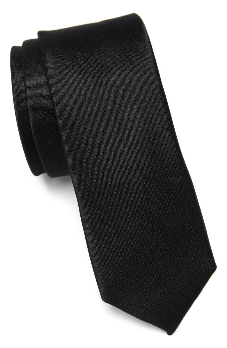 Original Penguin Super Slim Silk Tie, Main, color, 