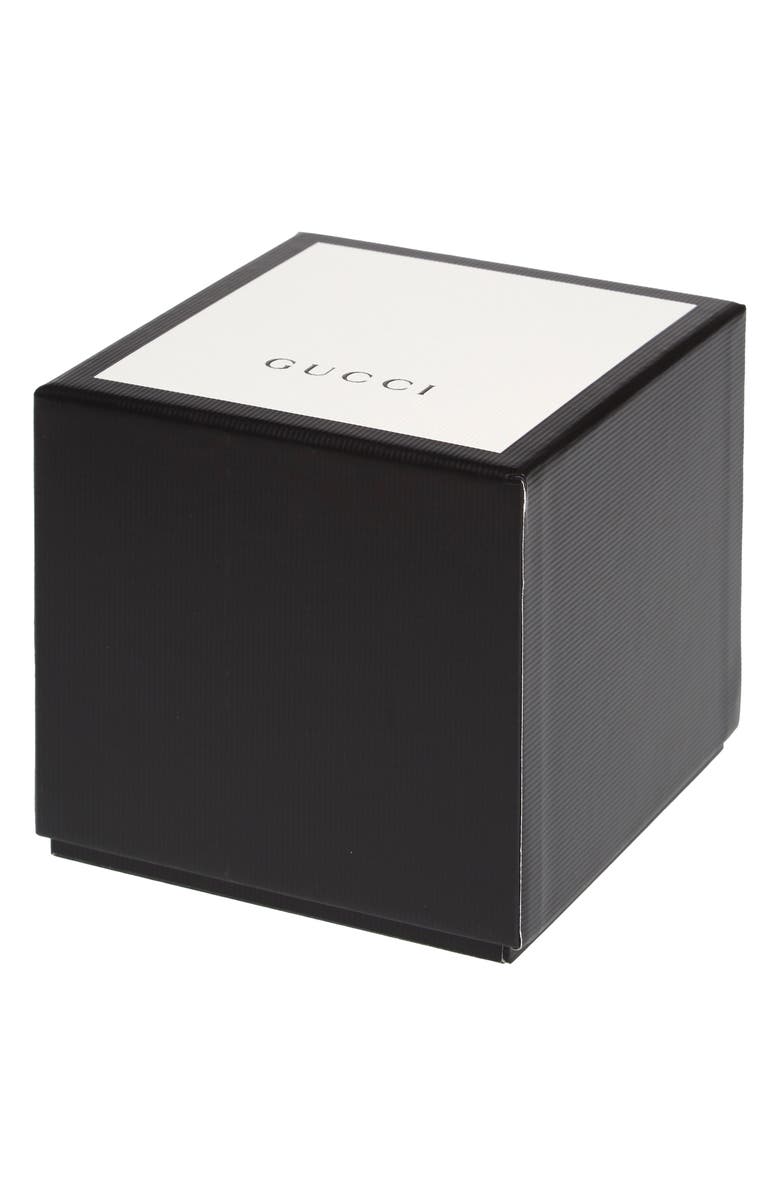 Gucci Snake Insignia Leather Strap Watch, 40mm, Alternate, color, 