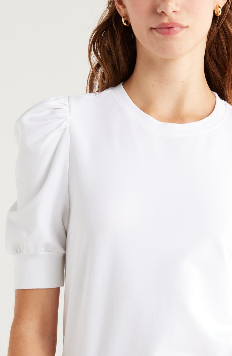 Caslon<sup>®</sup> Puff Short Sleeve Sweatshirt, Alternate, color, 