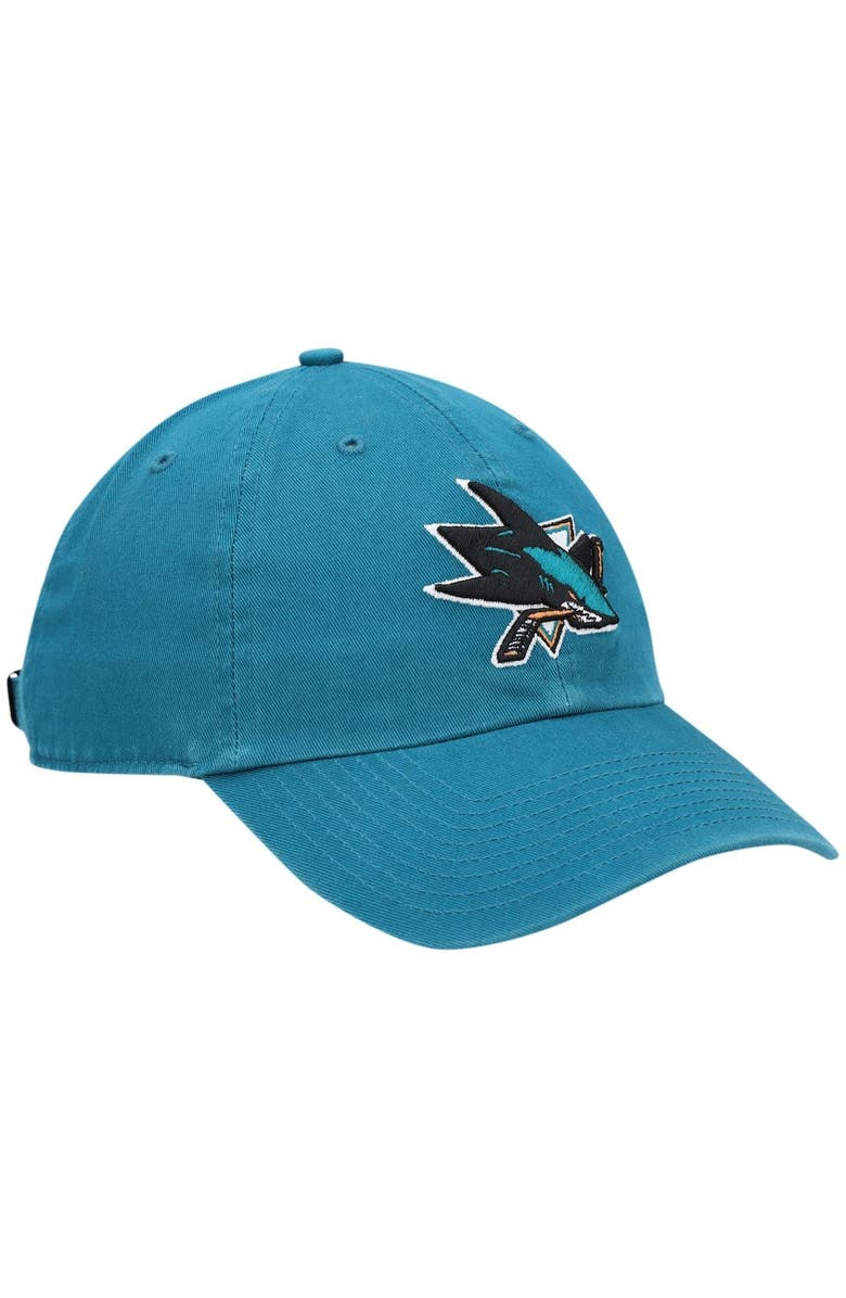 '47 Men's '47 Teal San Jose Sharks Team Clean Up Adjustable Hat, Main, color, 