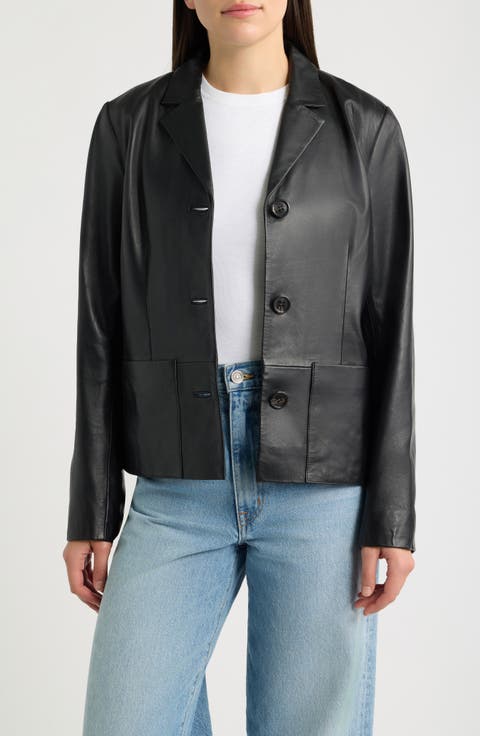 Leather Blazer
