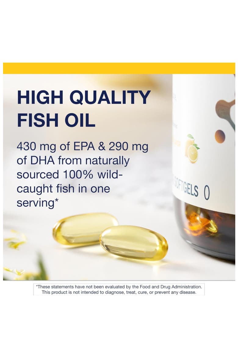 OmegaGenics High Potency Fish Oil EPA-DHA Omega-3 Supplement 240 Softgels, Alternate, color, None