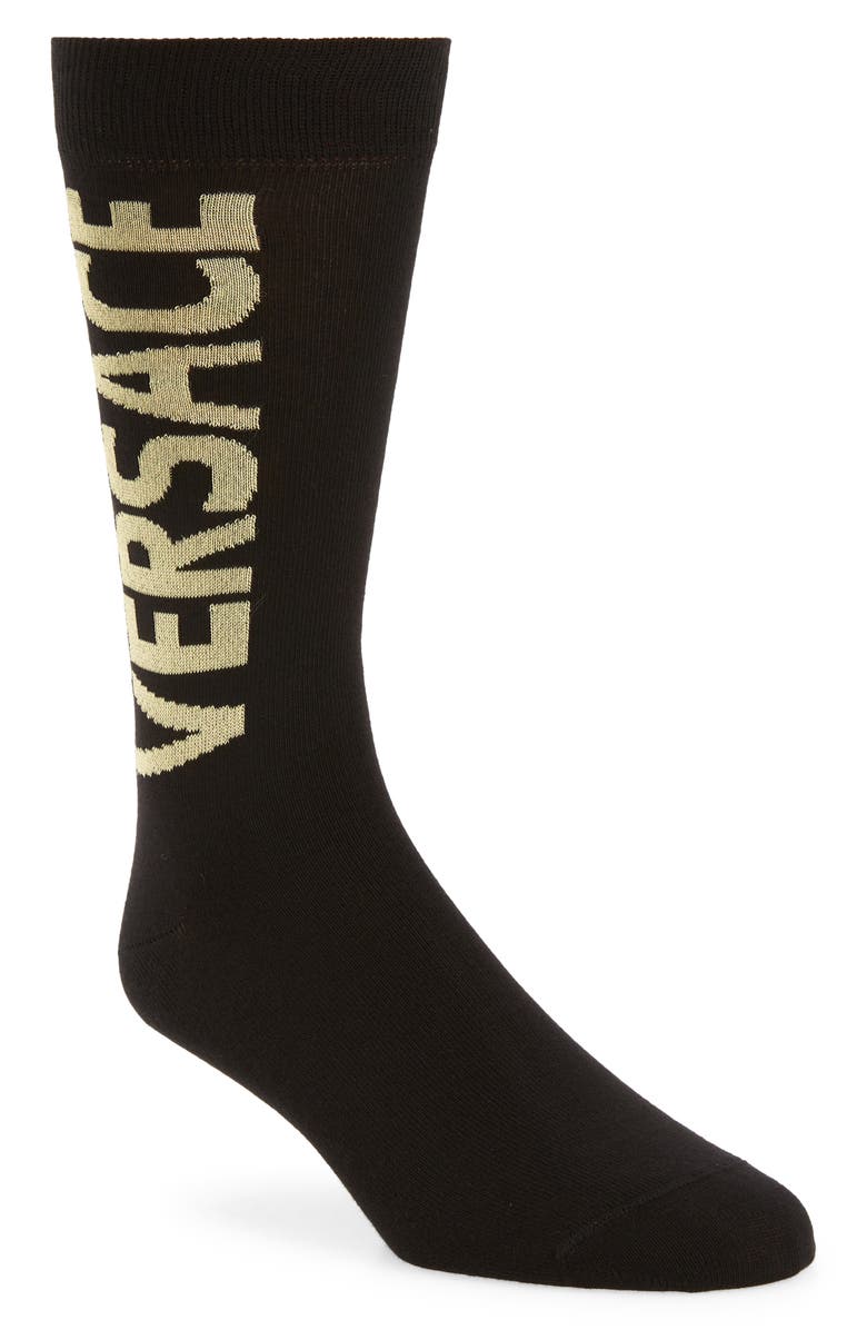 Versace Logo Socks, Main, color,