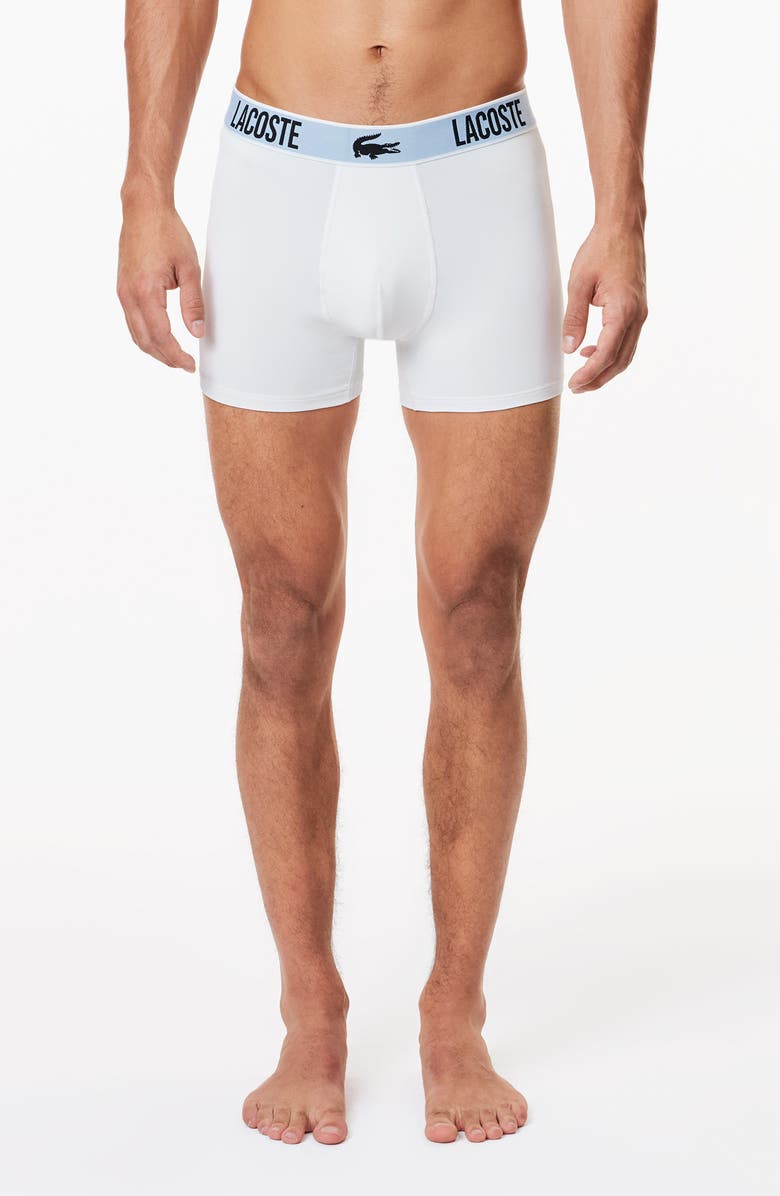 Lacoste Assorted 3-Pack Croc Logo Trunks, Alternate, color,