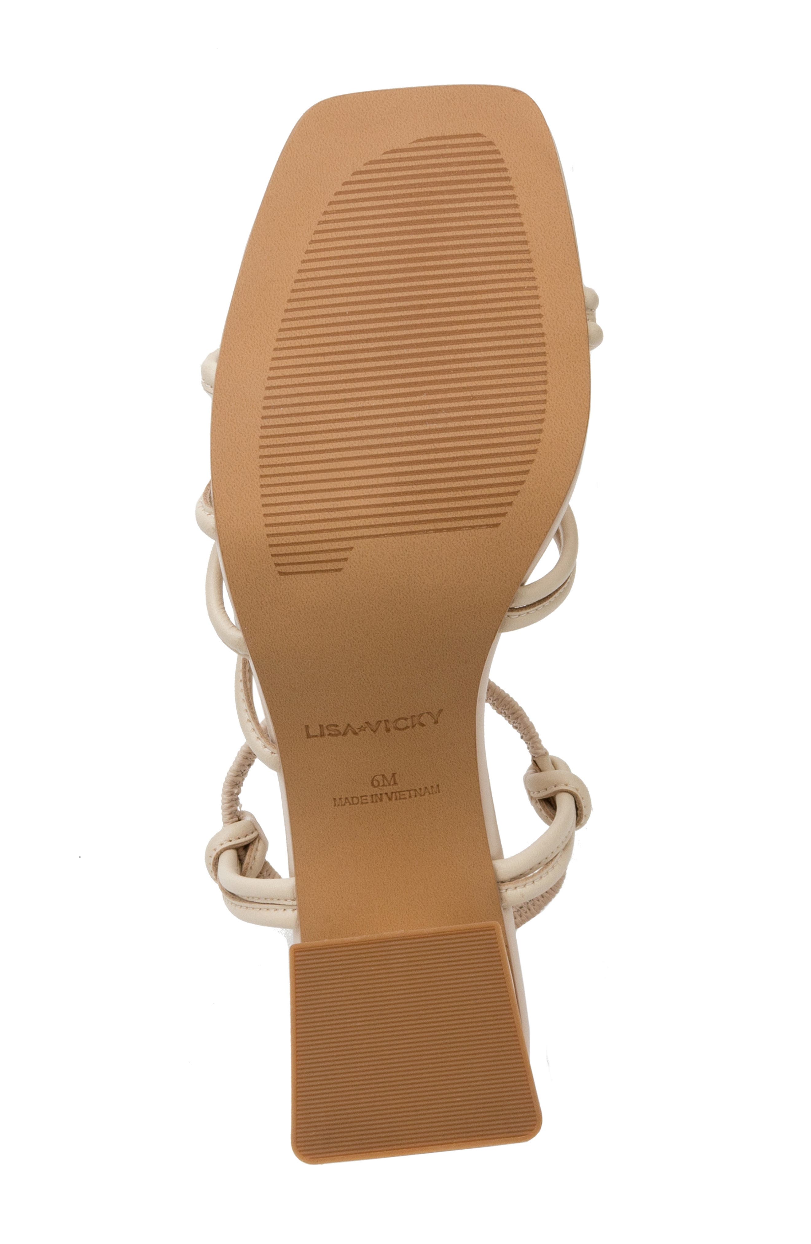 Abloom Strappy Block Heel Sandal, Alternate, color, NUDE