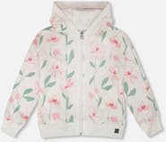 Deux par Deux French Terry Flowers Long Sleeve Hoodie