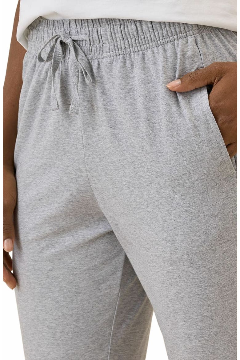 Organic Cotton Luxe Essential Jogger, Alternate, color, Heather Grey