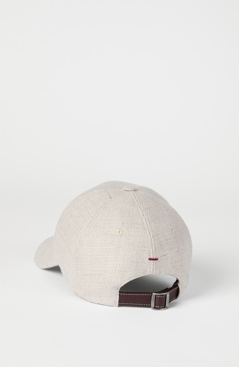 Brunello Cucinelli Baseball cap with logo, Alternate, color, Natural