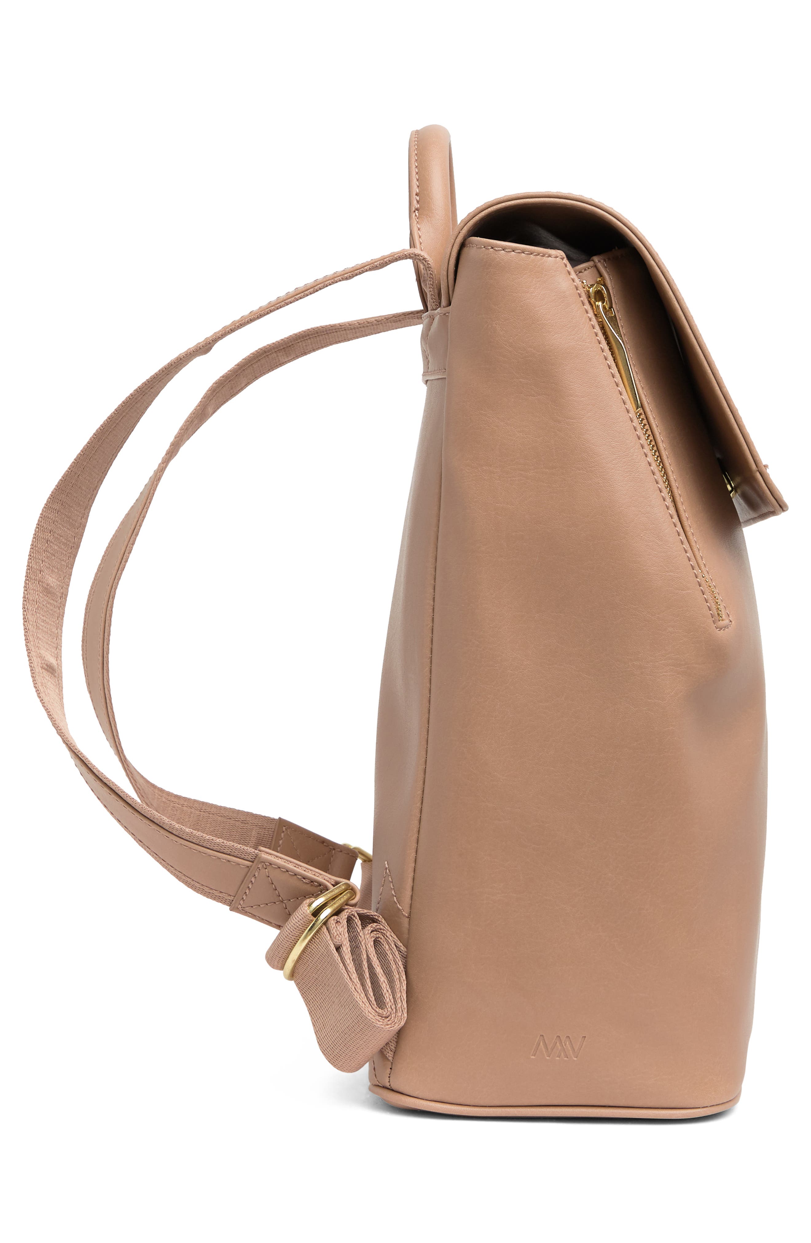 'Fabi' Faux Leather Laptop Backpack, Alternate, color, SEED