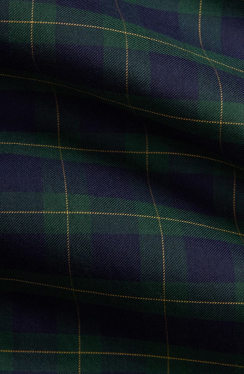 Polo Ralph Lauren Classic Fit Plaid Cotton Twill Button-Up Shirt, Alternate, color, Navy Green Multi