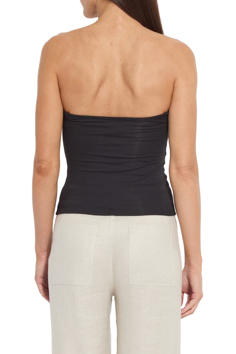 Paolina Bandeau Top, Alternate, color, BLACK
