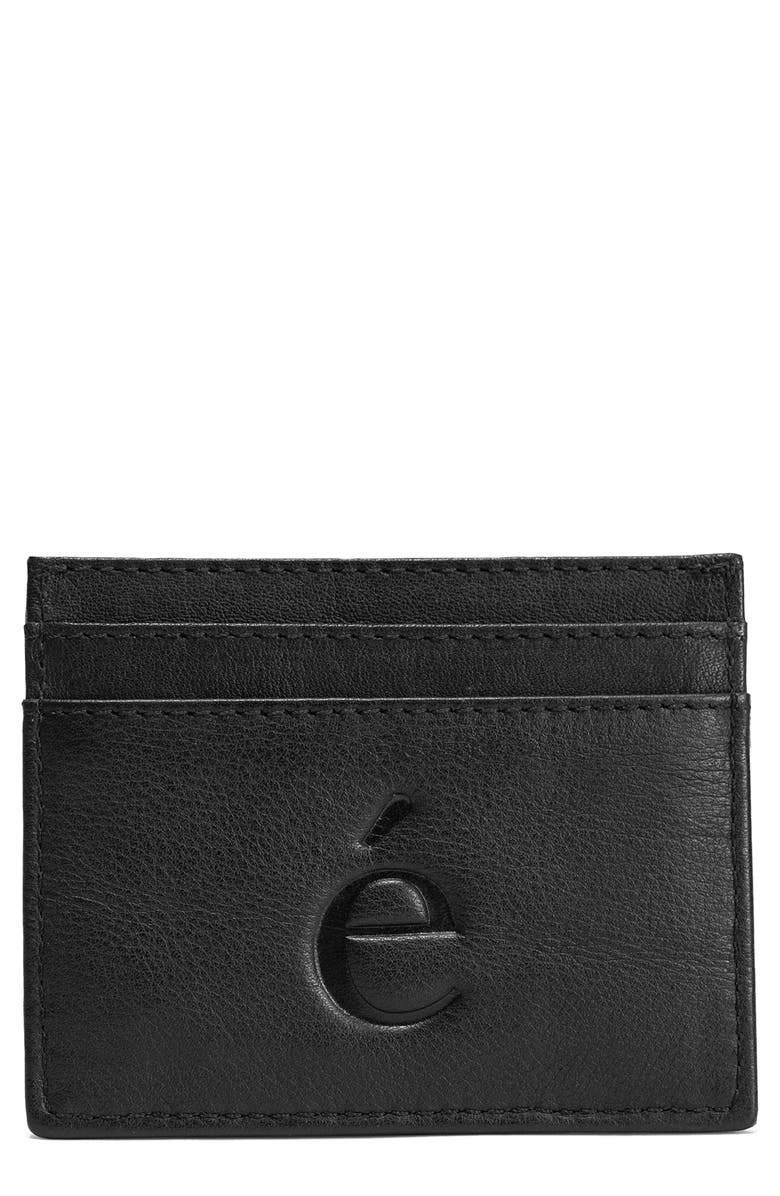 Écotorie Denton Leather Card Case, Alternate, color, Black