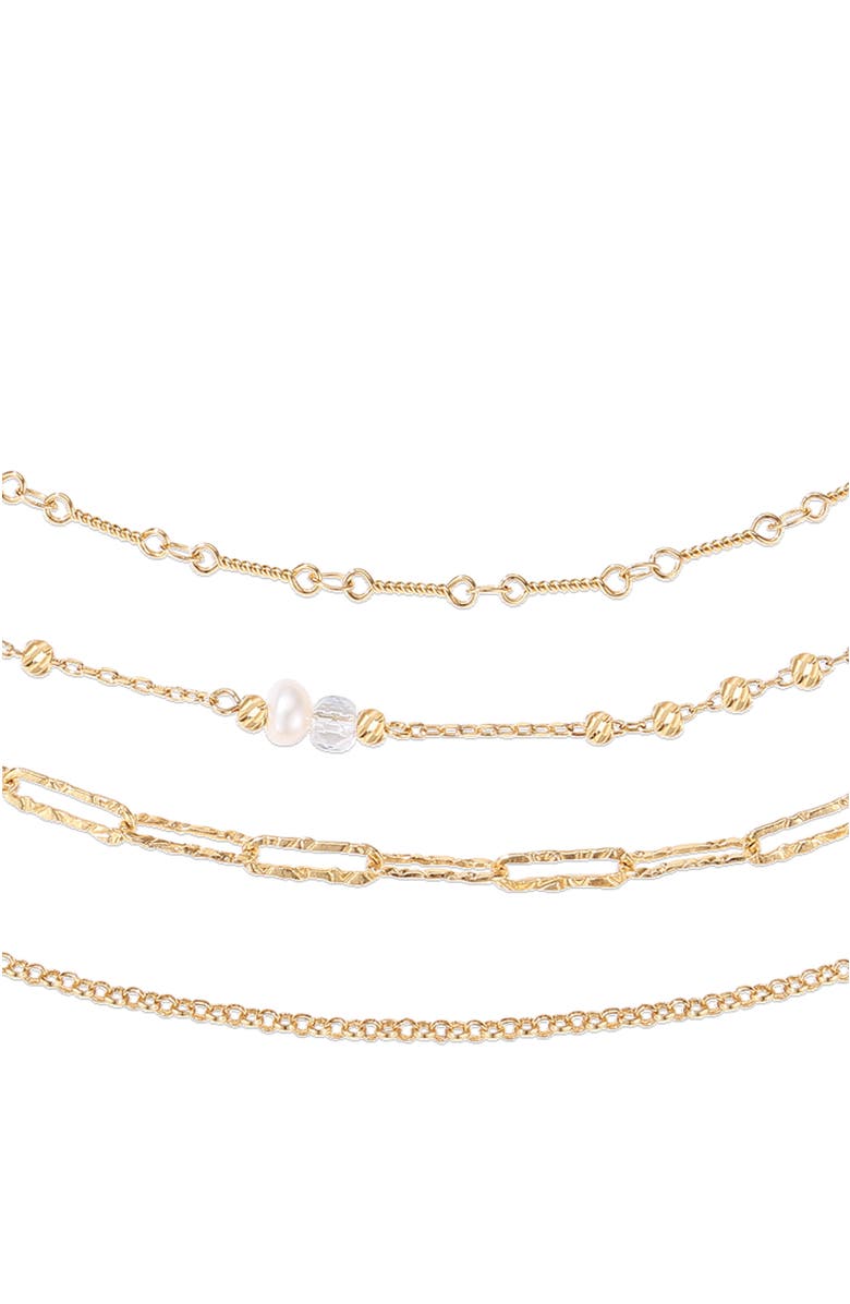 RETRO CHIC Aeolian Echo Necklace Set, Alternate, color, Gold