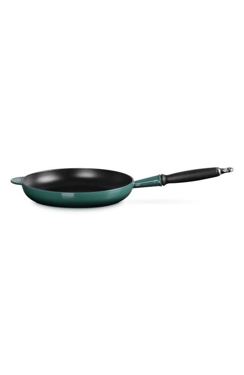 Enameled Cast Iron Fry Pan with Phenolic Handle