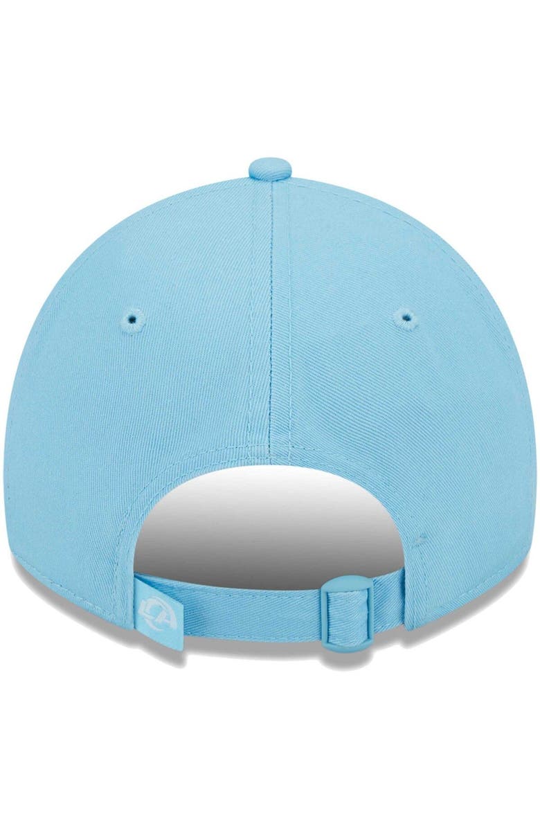 New Era Women's New Era Light Blue Los Angeles Rams Color Pack Brights 9TWENTY Adjustable Hat, Alternate, color, 