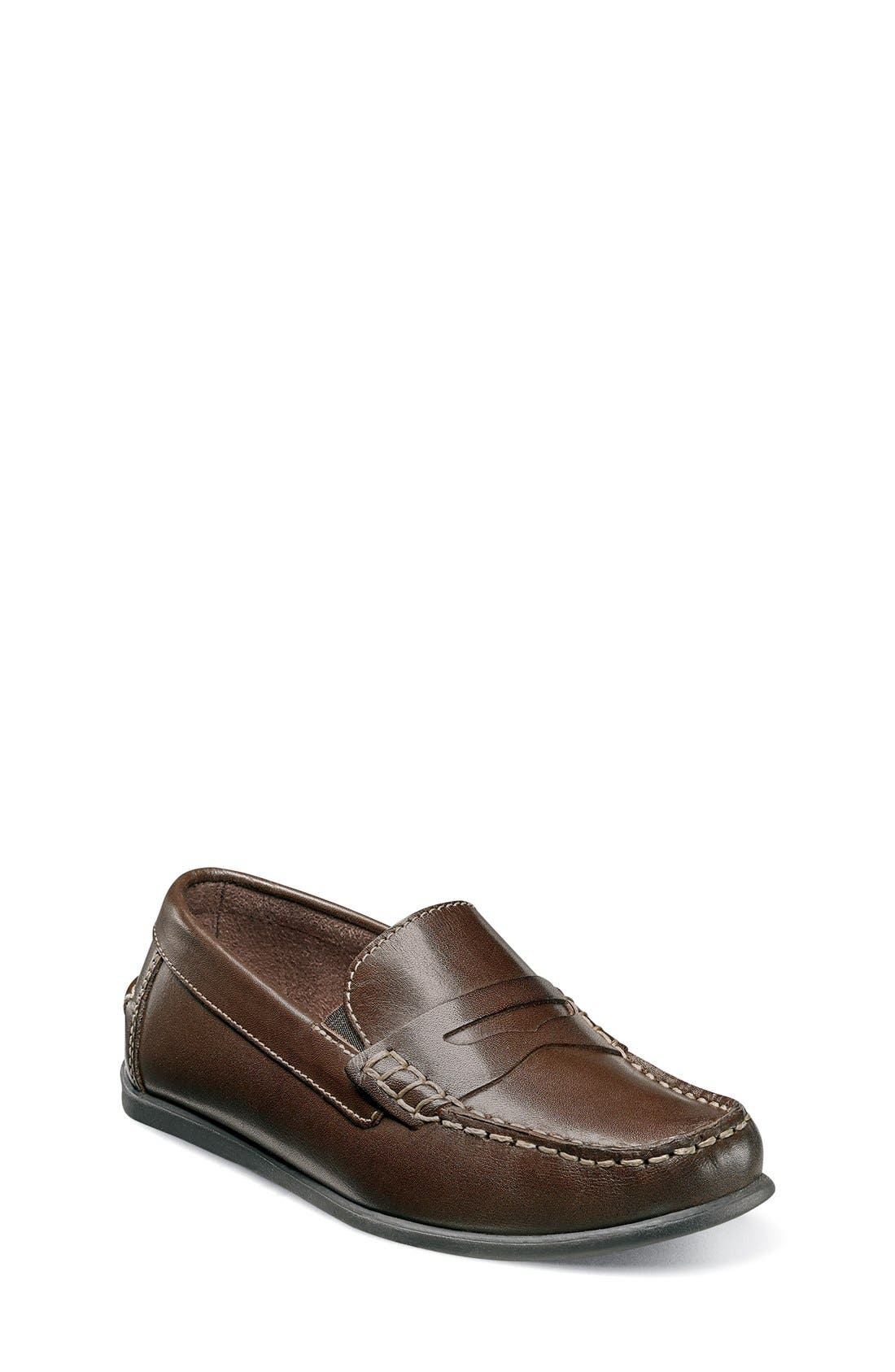 Florsheim Kids
 Jasper Jr Loafer, Main, color, Brown Leather
