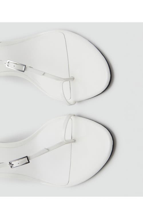 Mango Ankle Strap Sandal In White
