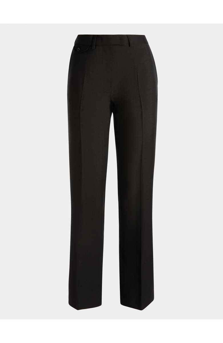 Bally Tailored Straight Leg Pants In Mohair Wool Mix, Main, color, Black