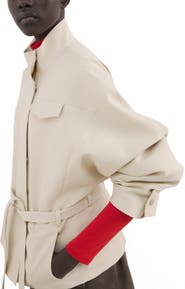 MANGO Belted Jacket