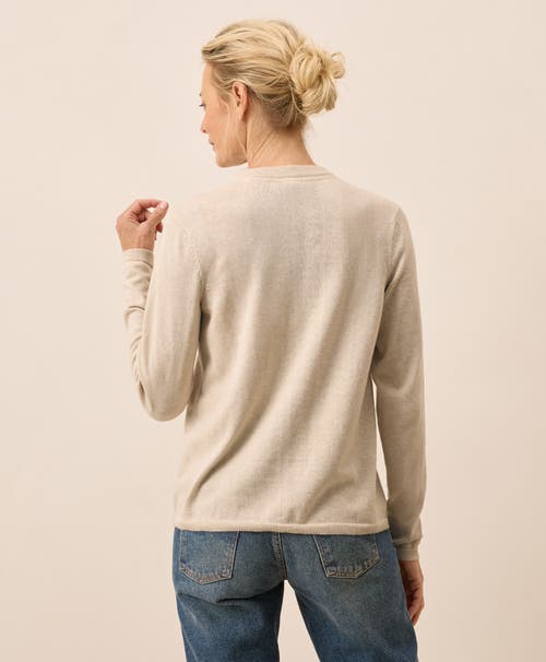 Pact Organic Cotton Classic Fine Knit Crew Sweater In Brown