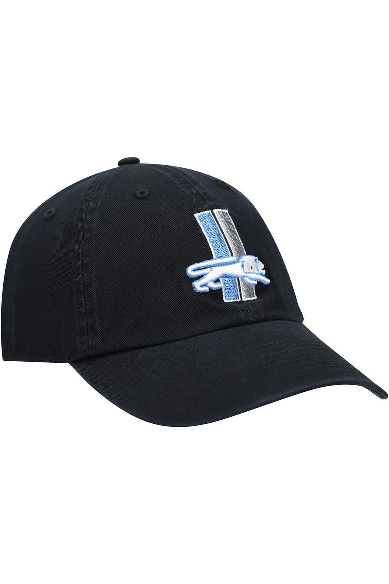 Men's '47 Black Detroit Lions Clean Up Legacy Adjustable Hat, Alternate, color, BLACK