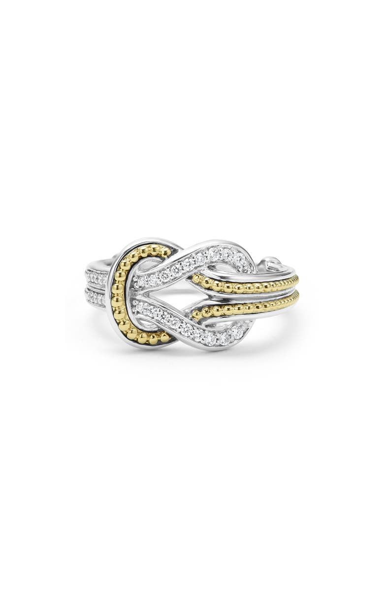 LAGOS Newport Diamond Knot Ring, Main, color, 