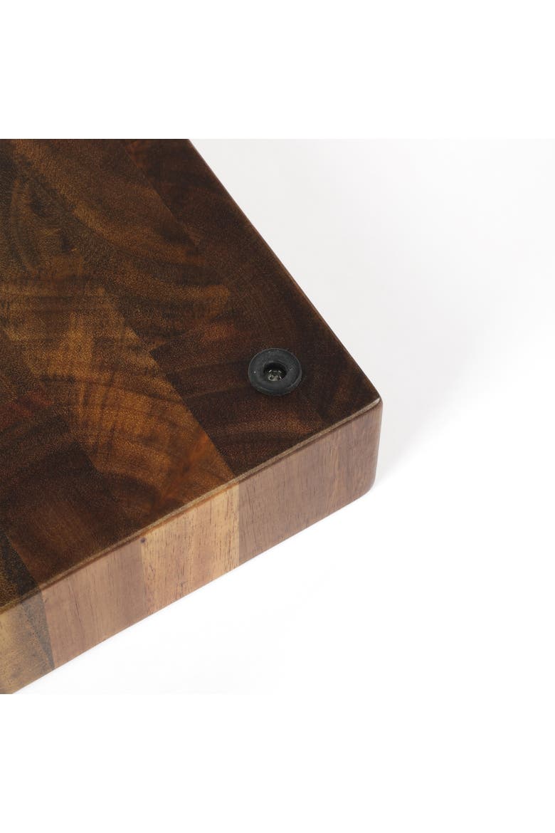 Edge Guard End Grain Acacia Wood Butcher Block Reversible Cutting Board, Alternate, color, Natural