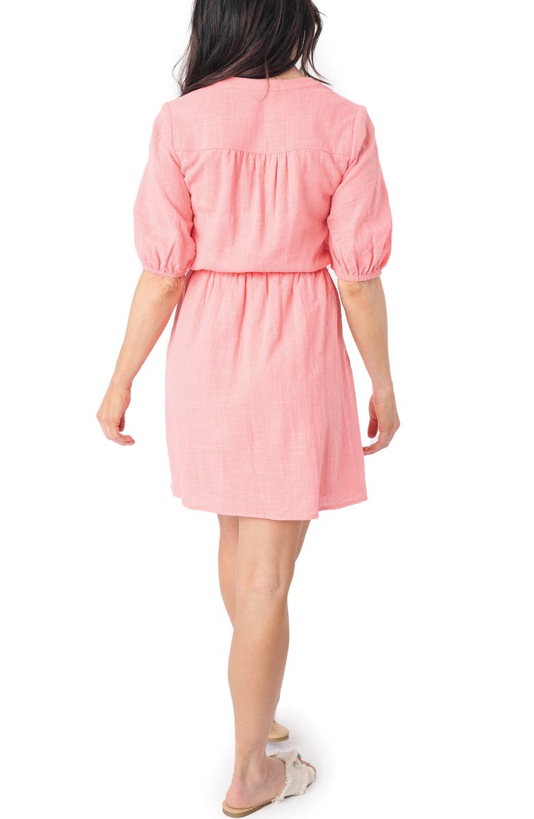 GIBSONLOOK Belted Elbow Sleeve Dress, Alternate, color,