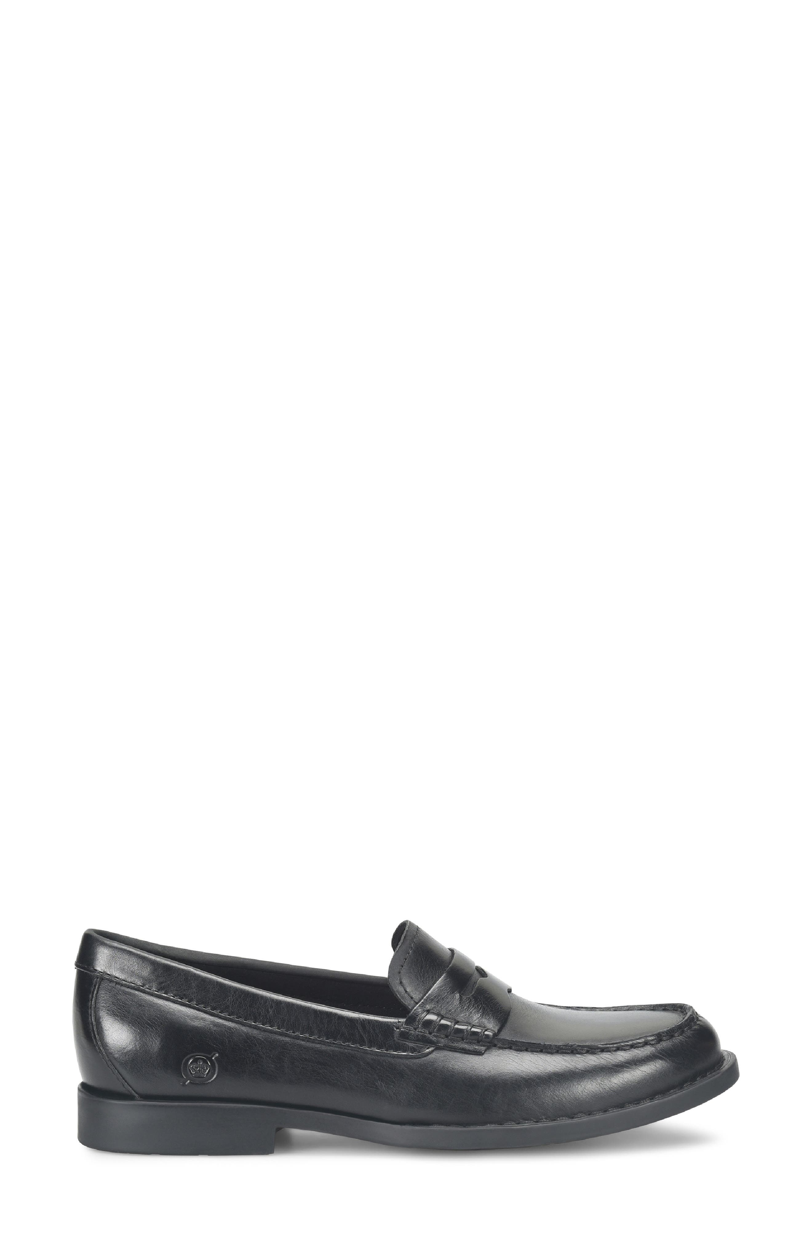 Børn Macie Penny Loafer, Alternate, color, Black Leather