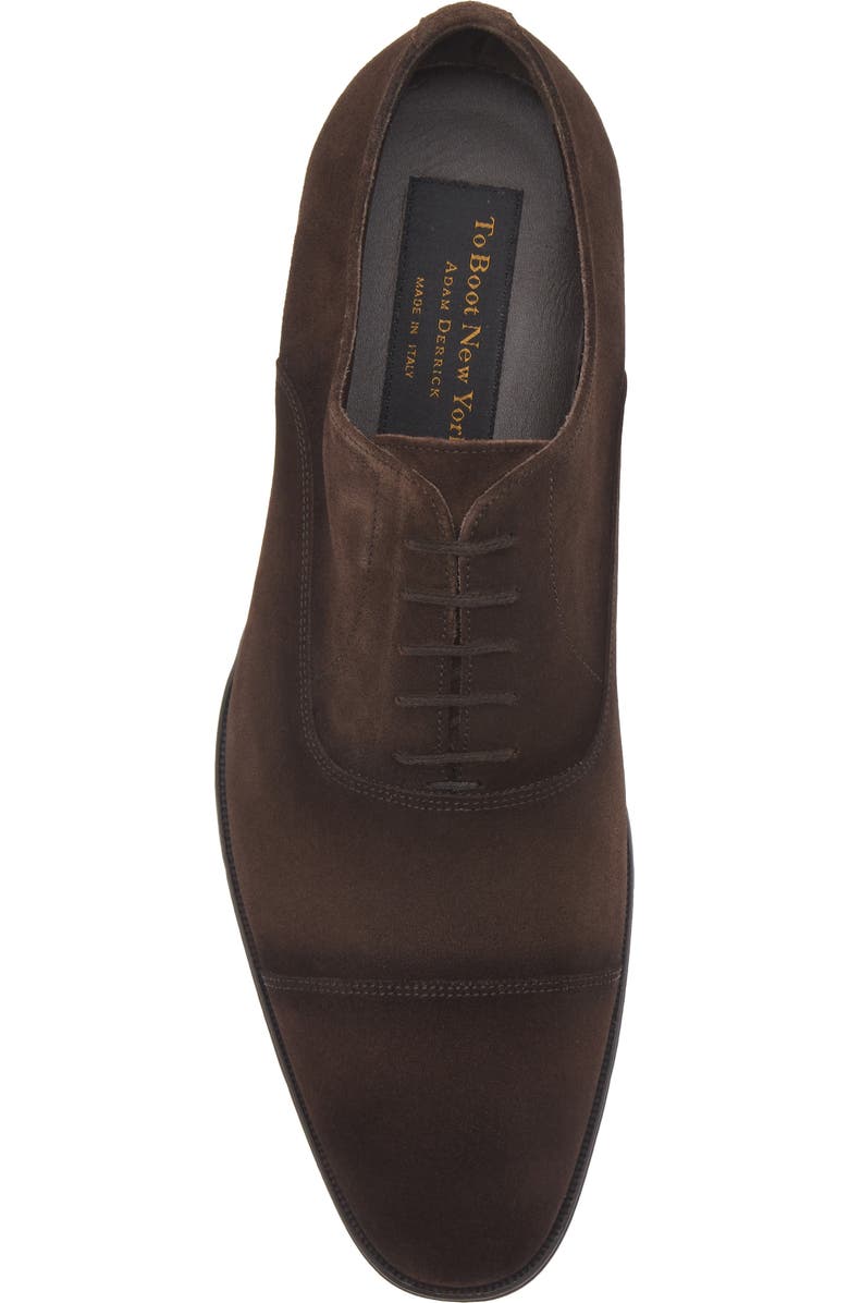 TO BOOT NEW YORK Frankie Cap Toe Oxford, Alternate, color, Brown