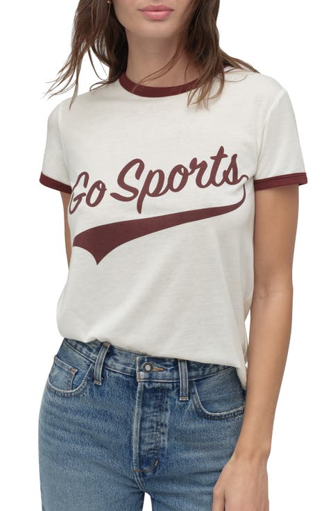 The Go Sports Graphic Ringer T-Shirt