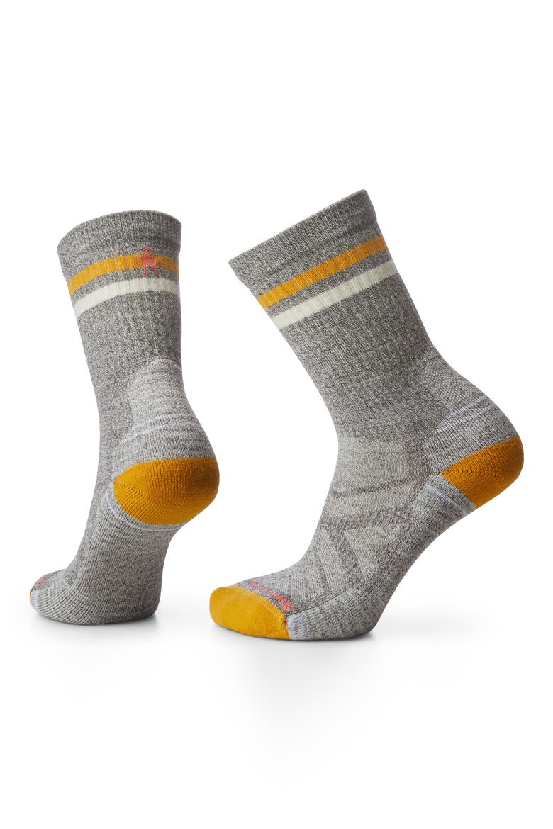Hike Light Cushion Tube Crew Socks, Alternate, color, TAUPE NATURAL MARL