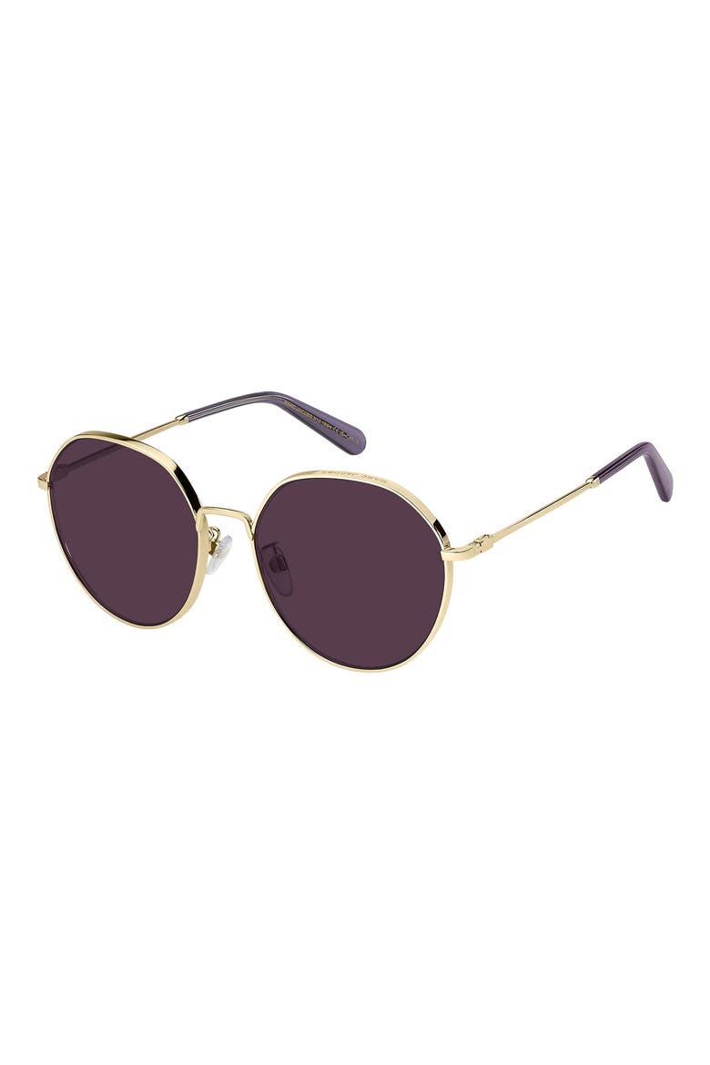 MARC 830/F/S 58mm Gradient Round Sunglasses, Alternate, color, GOLD VIOLET