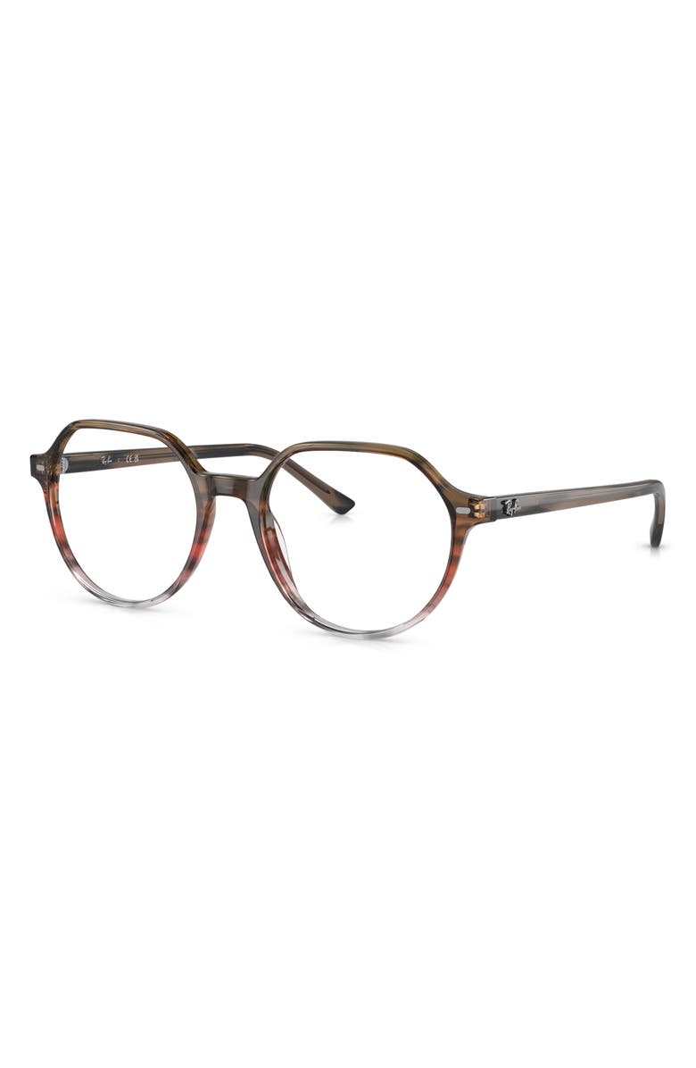 Ray-Ban Thalia 49mm Small Round Optical Glasses, Alternate, color, 