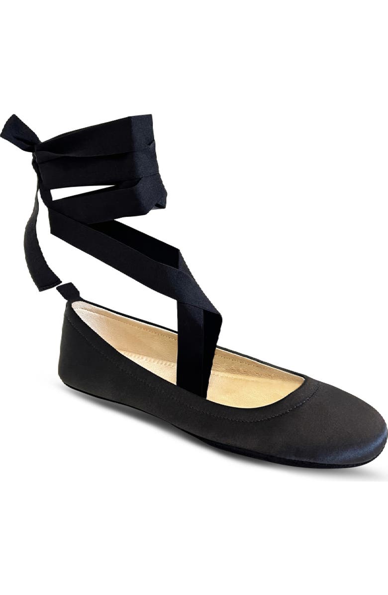 Yosi Samra Simone Ankle Strap Foldable Flat, Main, color,