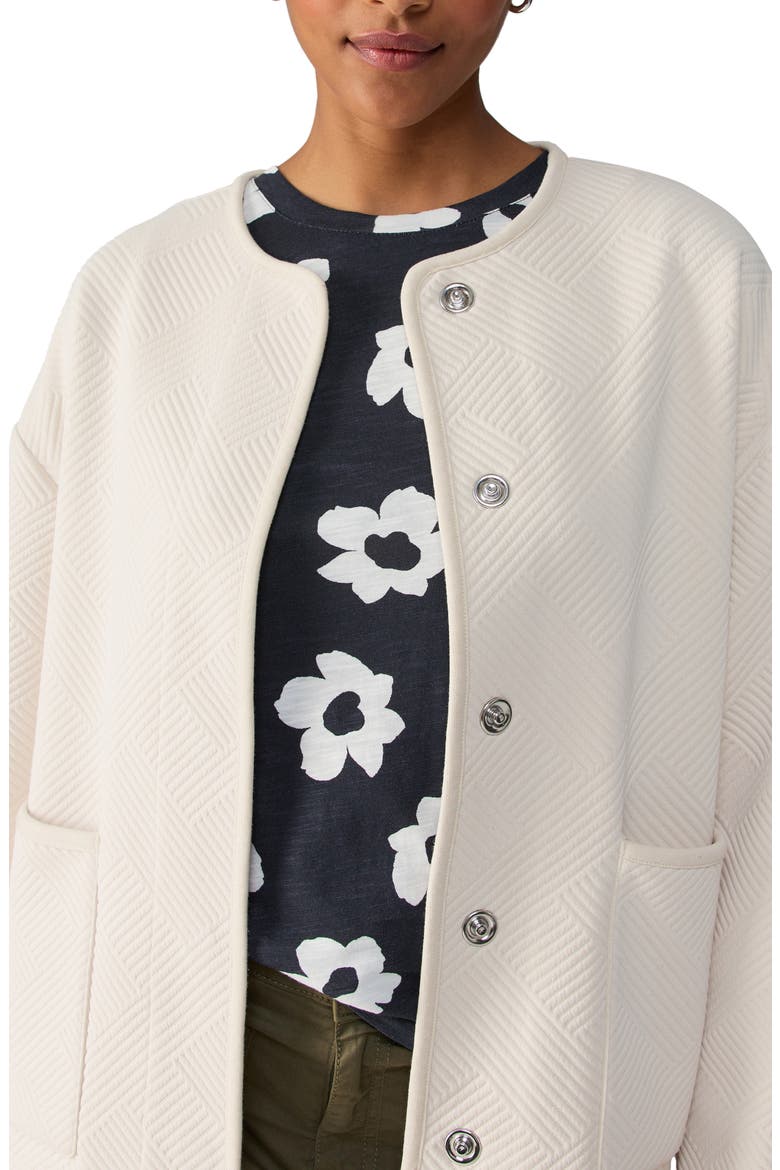 Paris Quilted Jacket, Alternate, color, NATURAL