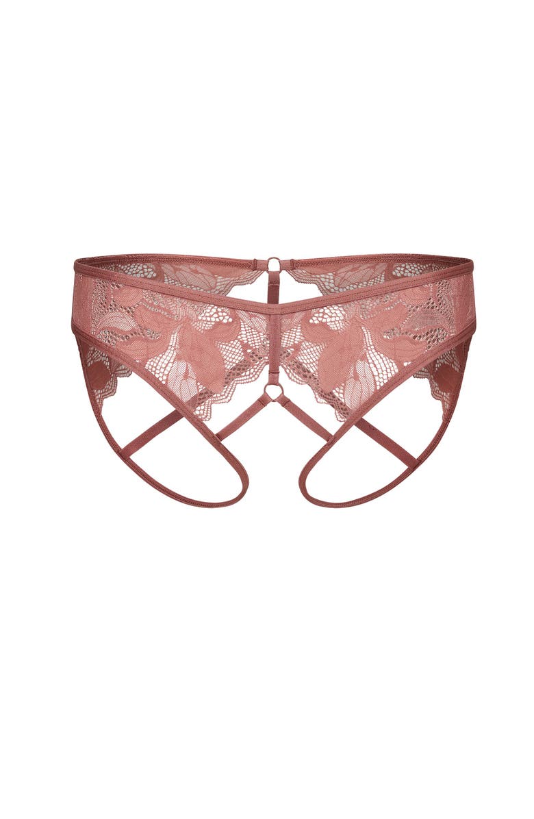 Adore Me Gaya Bikini Panties, Alternate, color, Dark Pink