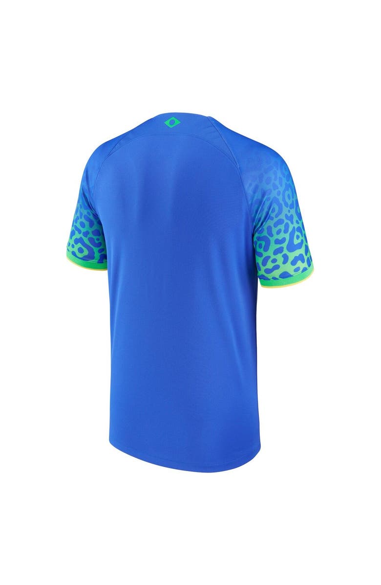 Nike Men's Nike Blue Brazil National Team 2022/23 Away Breathe Stadium Replica Blank Jersey, Alternate, color, 