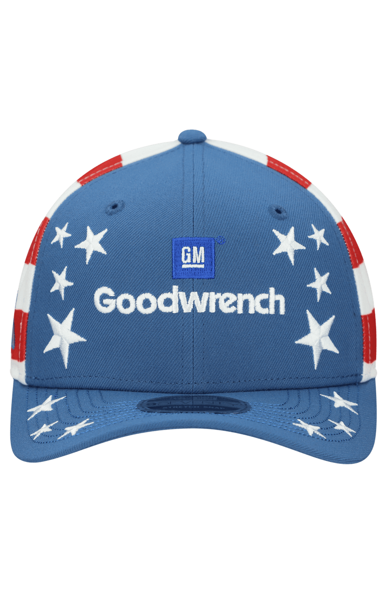 New Era Men's New Era Blue Dale Earnhardt COOLERA 9SEVENTY Flag Adjustable Hat, Alternate, color, Blue