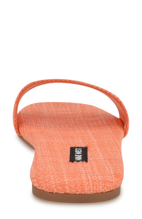 Nine West Lolipop Slide Sandal In Orange
