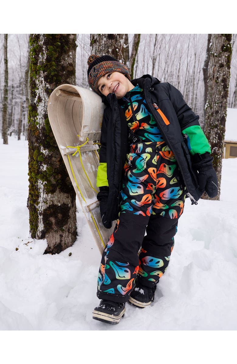 Deux par Deux Two-Piece Play Snowsuit Smiley Face, Alternate, color,