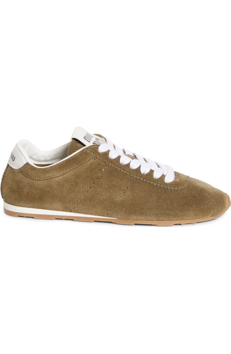 Miu Miu Allacciate Low Top Sneaker, Alternate, color, Muschio
