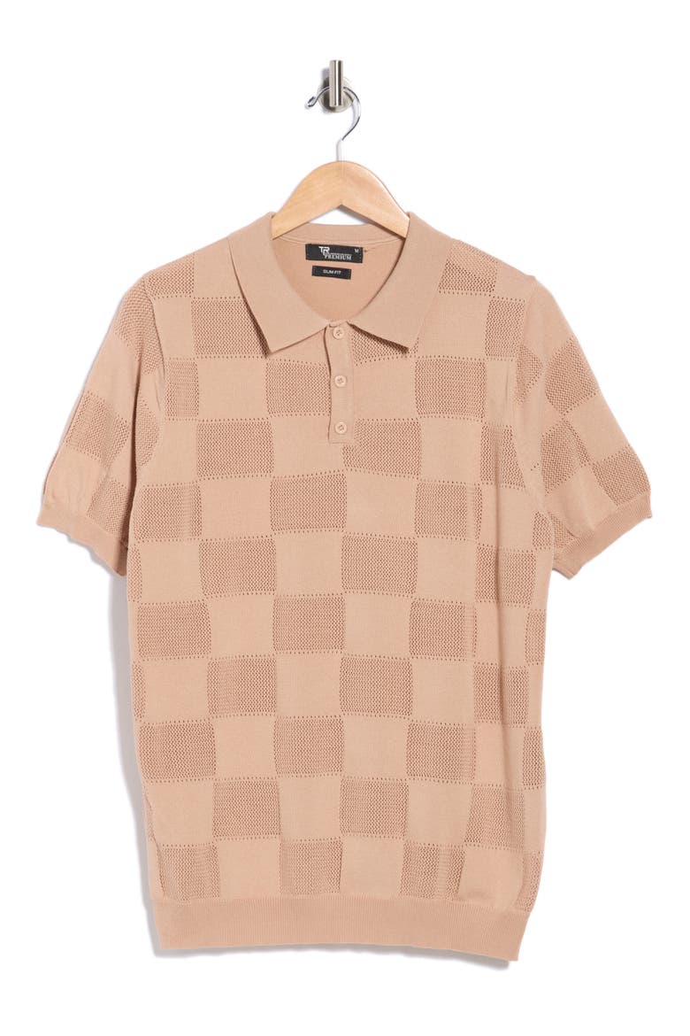 Slim Fit Polo Sweater, Alternate, color, TAN
