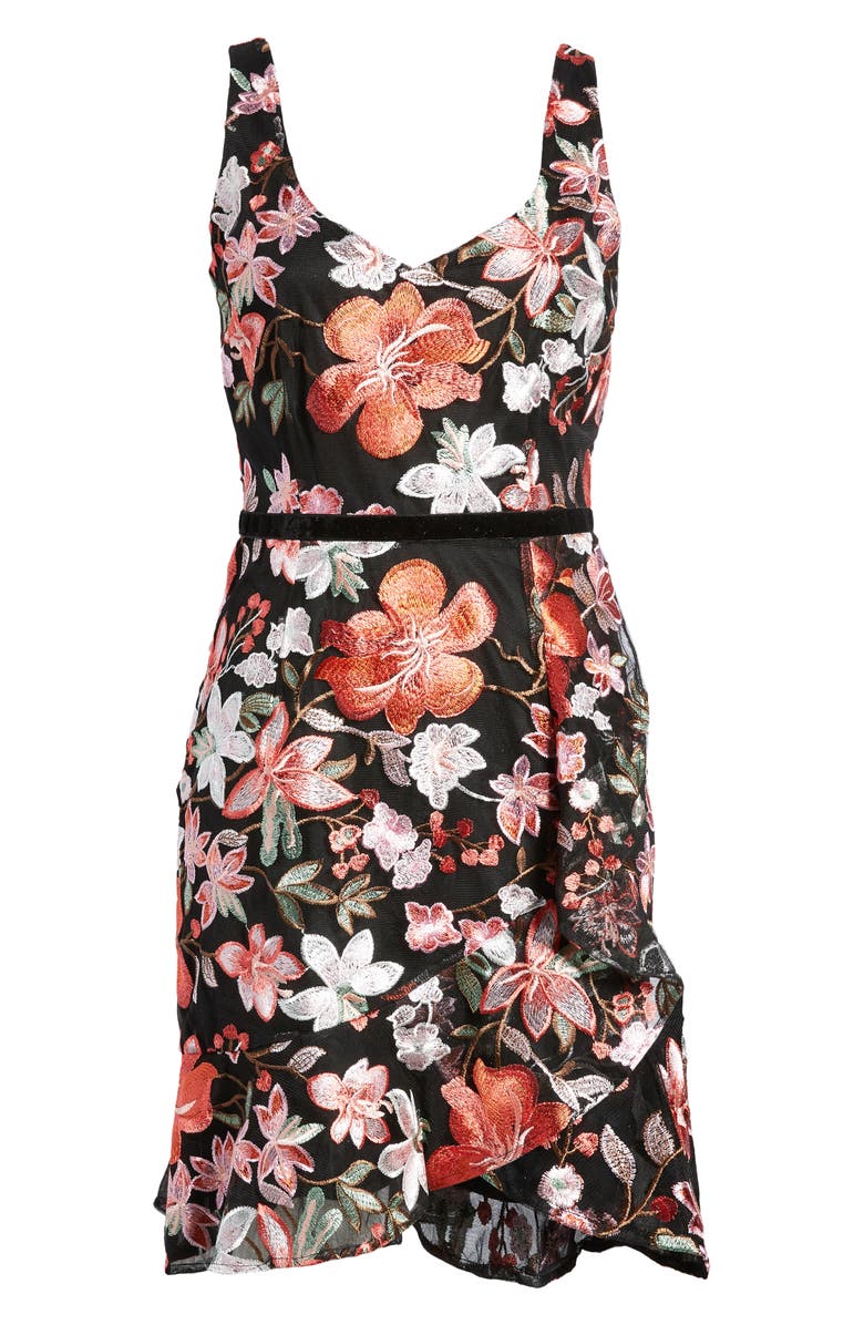 Sam Edelman Floral Vine Embroidered Mesh Minidress | Nordstrom Sam Edelman Floral Vine Embroidered Mesh Minidress | Nordstrom