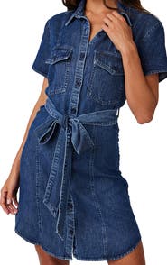 Bella Dahl Short Sleeve Denim Shirtdress